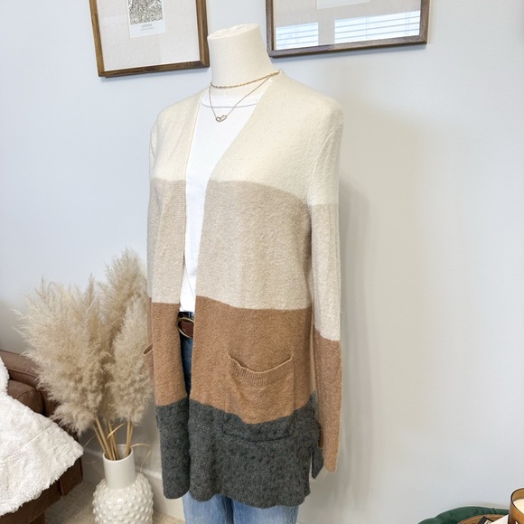 Madewell Wool/Alpaca Colour Block Cardigan - Picture 4 of 11